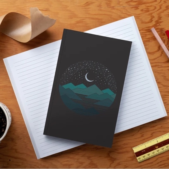 Denik Between the Mountains and the Stars Classic Layflat Notebook - Lined, New - Picture 1 of 6